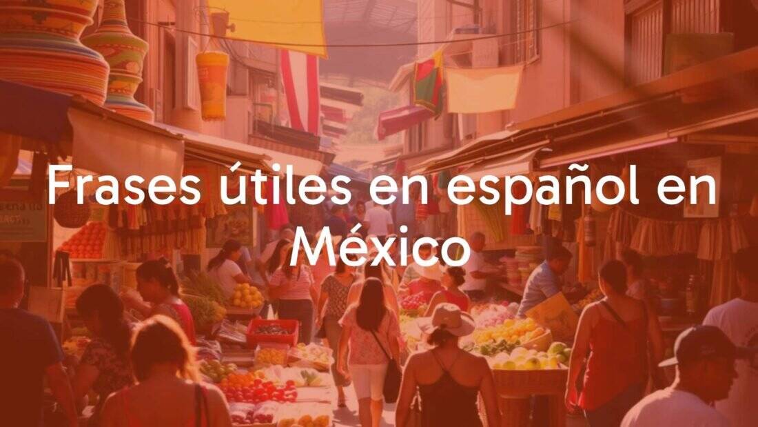 Colorful Mexican market scene with people chatting, realistic, vibrant, friendly atmosphere.