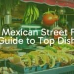 Colorful Mexican street food stall with tacos, fresh ingredients, and lively atmosphere, vibrant and realistic.
