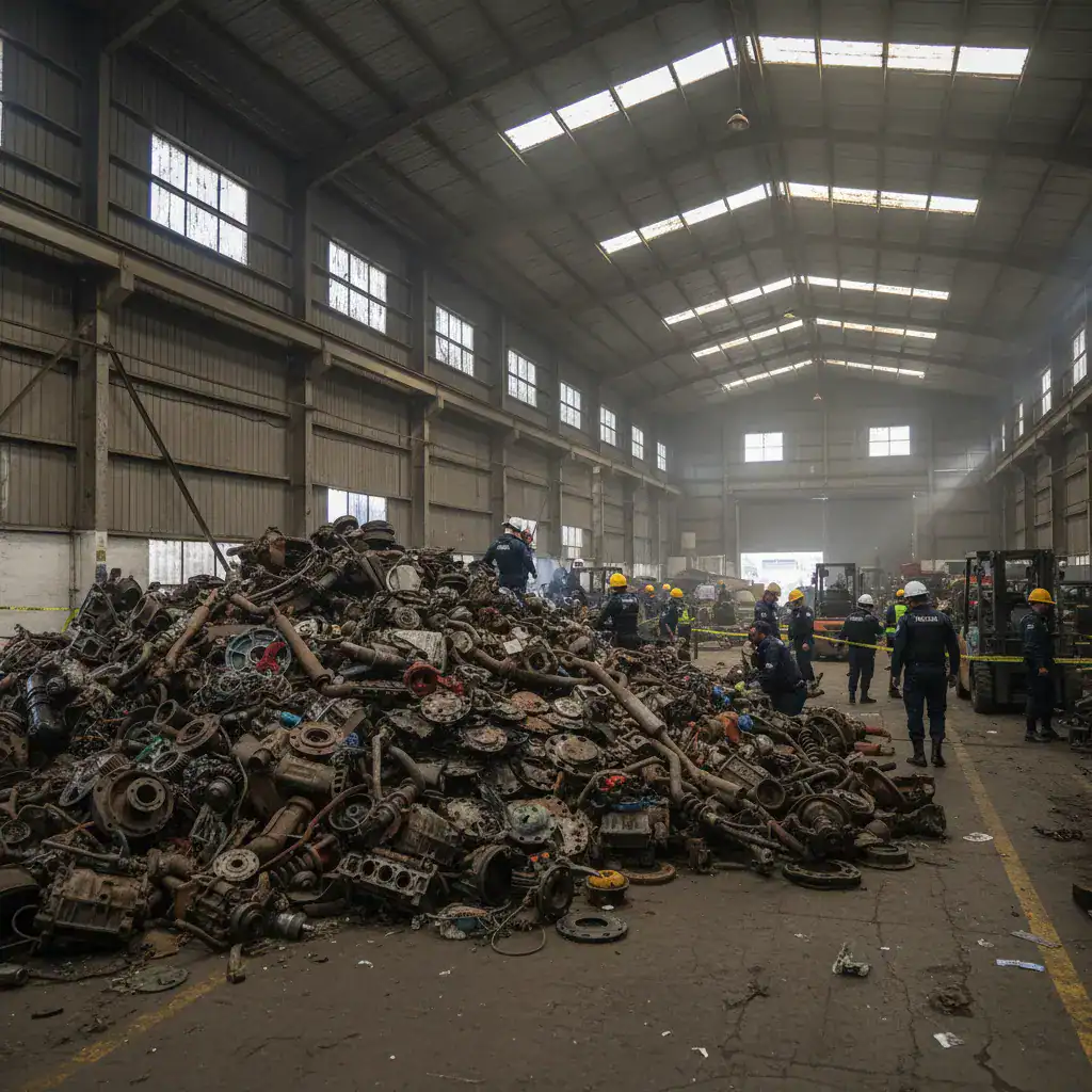 50 Tons of Stolen Auto Parts Seized in Mexico City Operation ...